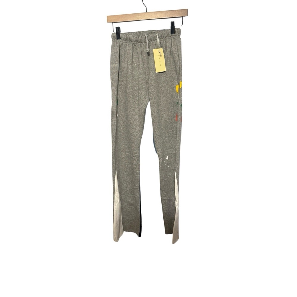 NWT MNML Sweatpants Men's Contrast Bootcut Paint Splatter Artsy Street Sz XS